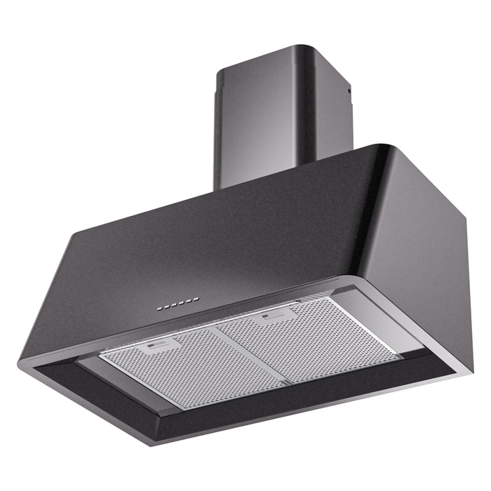 ILVE 60 Inch Nostalgie Wall Mount Range Hood Glossy Black
