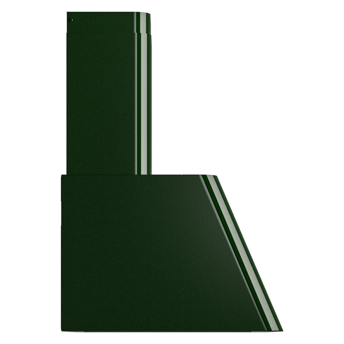 ILVE 60 Inch Nostalgie Wall Mount Range Hood Emerald Green Side