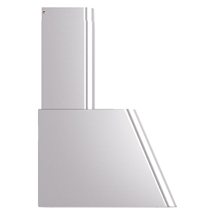 ILVE 60 Inch Nostalgie Wall Mount Range Hood Stainless Steel Side