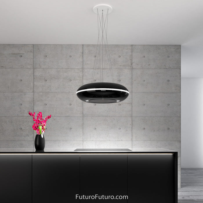 Futuro Futuro 30 Inch Orbit Black Island Range Hood