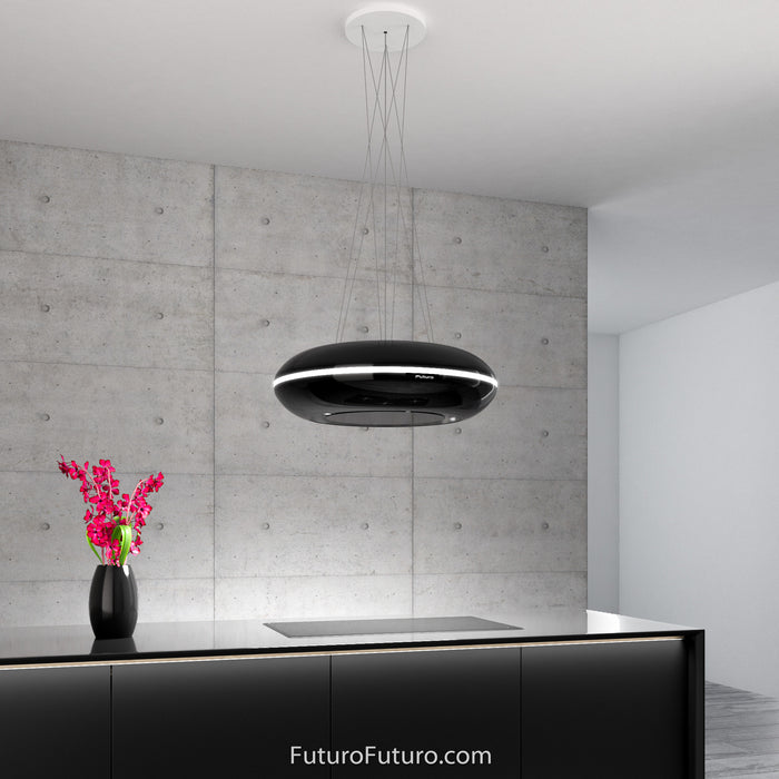 Futuro Futuro 30 Inch Orbit Black Island Range Hood