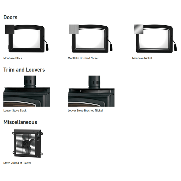 Ironstrike Grandview 230 Wood-Burning Stove Options