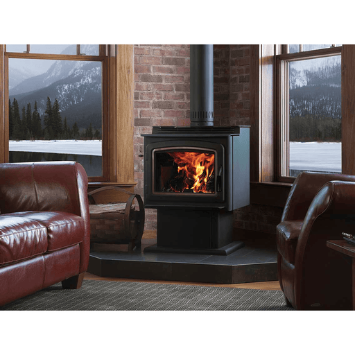 Ironstrike Grandview 230 Wood-Burning Stove Atatched