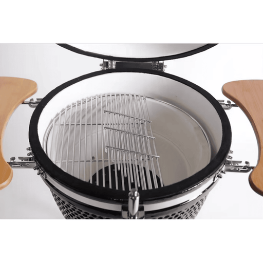 Kokomo Grills 21 Inch Kamado Ceramic BBQ Charcoal Grill Inside
