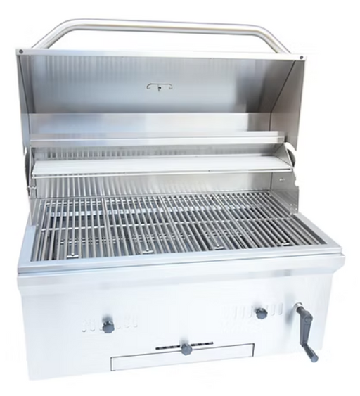 Kokomo Grills 32 Inch Built In Charcoal Grill Open