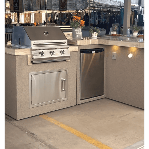 Kokomo Grills Aspen BBQ Island Floor Model with Ref