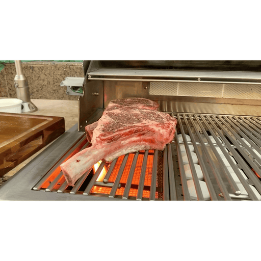 Kokomo Grills BBQ Grill Infrared Sear Zone Burner with meat