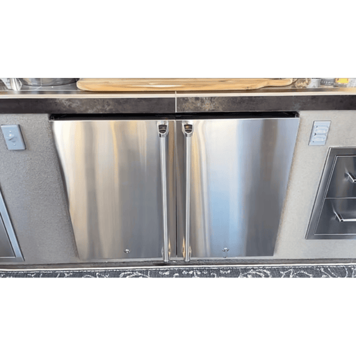 Kokomo Grills Double Door Outdoor Refrigerator Close