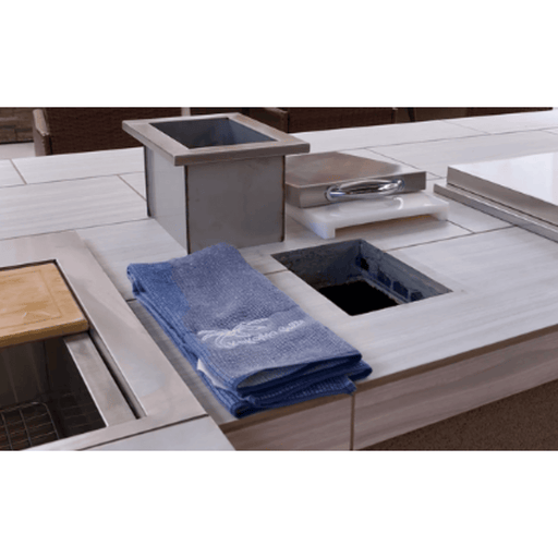 Kokomo Grills Stainless Steel Trash Chute Cover Removed