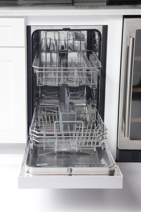 Kucht 18 Inch Front Control Built In Stainless Steel Dishwasher - K7740D Open