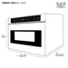 Kucht 24 Inch Built In 1.2 Cu Ft. Stainless Steel Microwave Drawer Dimensions