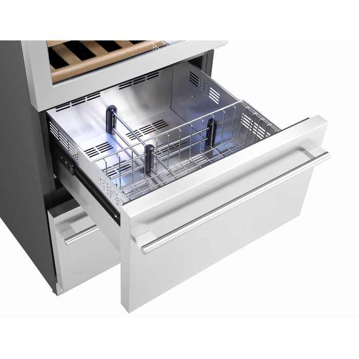 Kucht 24 Inch Built In/Freestanding Wine and Beverage Cooler Drawer