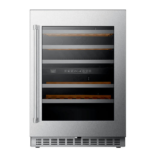 Kucht 24 Inch Dual Zone Under the Counter/Freestanding Stainless Steel Wine Cooler Main