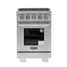 Kucht 24 Inch Professional KFX-X Series Gas Stainless Steel Range with Convection Oven Main