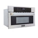 Kucht 30 Inch 1.6 Cu. Ft. Convection Stainless Steel Built In Microwave with Air Fryer Side