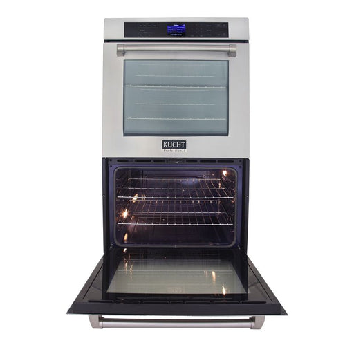 Kucht 30 Inch Double ELectric Stainless Steel Wall Oven - KWO620 Open