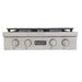 Kucht 30 Inch KFX Series Gas Range Top with Color Knobs Silver