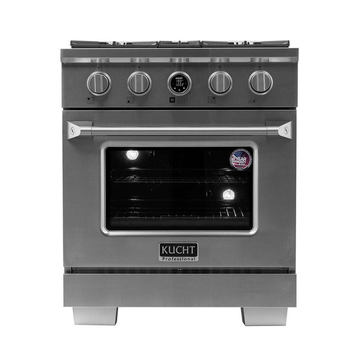 Kucht 30 Inch KX Series Gas Stainless Steel Door Dual Fuel Range with Digital Thermostat Main