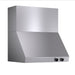 Kucht 30 Inch Pro-Style 900 CFM Classic Stainless Steel Wall Mounted Range Hood with Two Round Digital Dial Touchscreen Controls Side