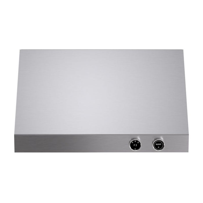 Kucht 30 Inch Pro-Style 900 CFM Stainless Steel Ducted Under Cabinet Range Hood with Two Round Digital Dial Touchscreen Controls Main