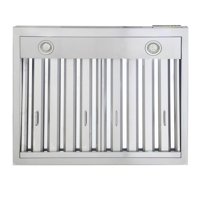 Kucht 36 Inch 900 CFM Stainless Steel Ducted Under Cabinet Range Hood with Push Button Controls Filter