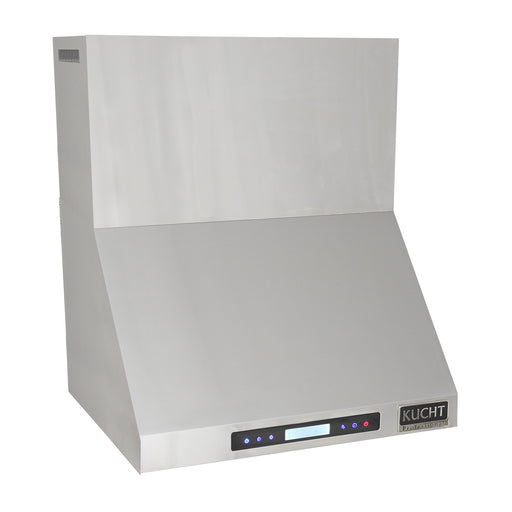 Kucht 36 Inch 900 CFM Stainless Steel Wall Mounted Range Hood with LCD Display and Sensor Touch Controls - KRH3621A Side