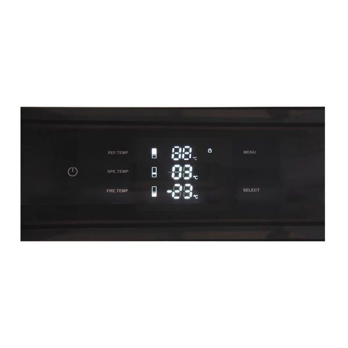 Kucht 36 Inch Built In Counter Depth Panel Ready French Door Refrigerator with Bottom Freezer Digital