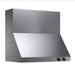 Kucht 36 Inch Pro-Style 900 CFM Classic Stainless Steel Wall Mounted Range Hood with Two Round Digital Dial Touchscreen Controls Side