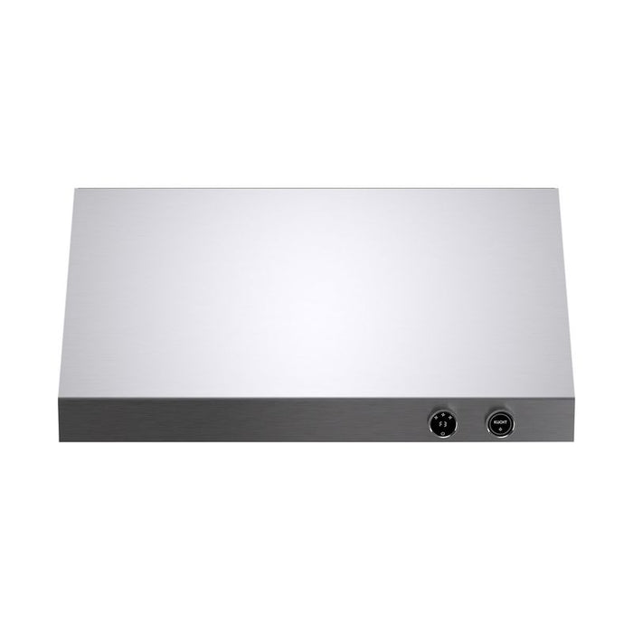 Kucht 36 Inch Pro-Style 900 CFM Stainless Steel Ducted Under Cabinet Range Hood with Two Round Digital Dial Touchscreen Controls Main