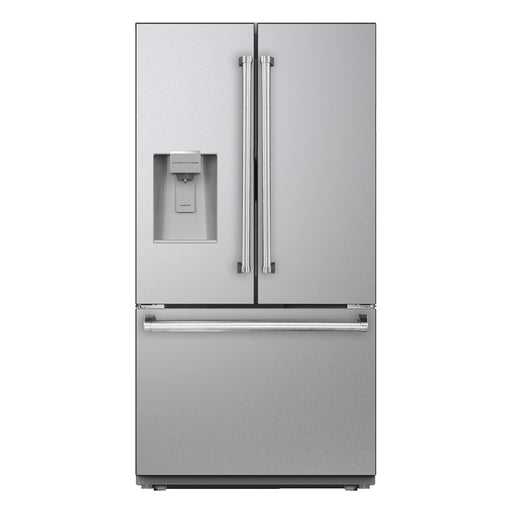 Kucht 36 Inch Standard Depth Stainless Stel French Door Refrigerator with Exterior Ice Maker Main