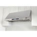 Kucht 48 Inch 1200 CFM Stainless Steel Ducted Under Cabinet Range Hood with Push Button Controls Attached