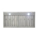 Kucht 48 Inch 1200 CFM Stainless Steel Ducted Under Cabinet Range Hood with Push Button Controls Filter