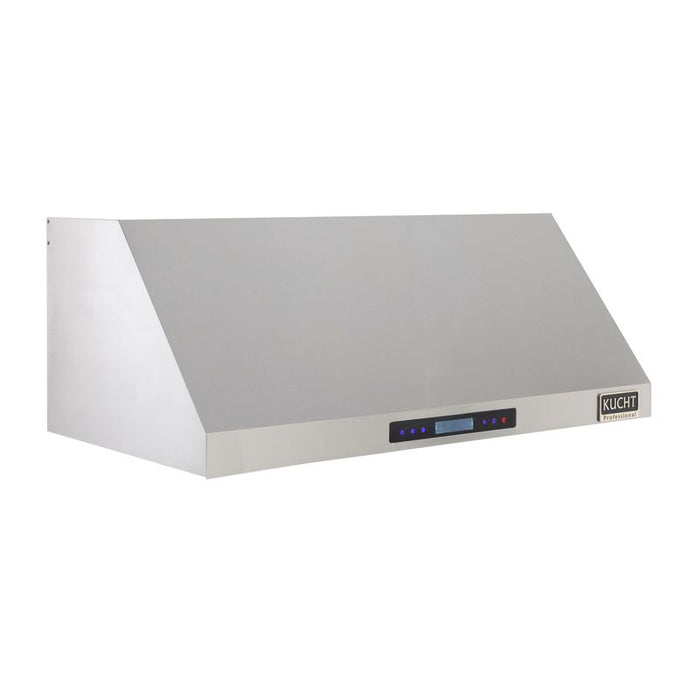 Kucht 48 Inch 1200 CFM Stainless Steel Ducted Under Cabinet Range Hood with Push Button Controls Side