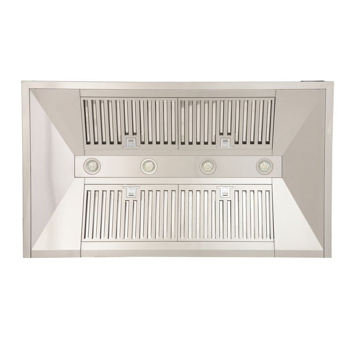 Kucht 48 Inch 900 CFM Stainless Steel Wall Mounted Range Hood with LCD Display and Sensor Touch Controls - KRH4810A Filter