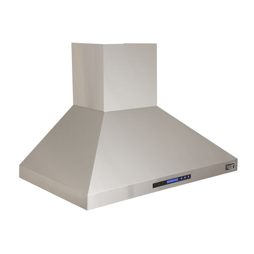 Kucht 48 Inch 900 CFM Stainless Steel Wall Mounted Range Hood with LCD Display and Sensor Touch Controls - KRH4810A Side