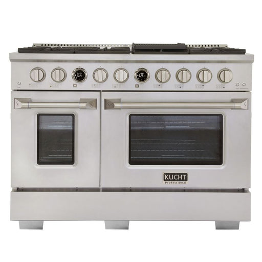 Kucht 48 Inch KX Series Gas Stainless Steel Door Dual Fuel Range with Digital Thermostat Main
