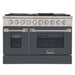Kucht 48 Inch Pro-Style KDF Series Natural Gas Stainless Steel Dual Fuel Range with Grey Oven Door Main