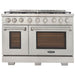 Kucht 48 Inch Professional KFX-X Series Natural Gas Stainless Steel Range with Convection Oven in Silver Oven Door Main