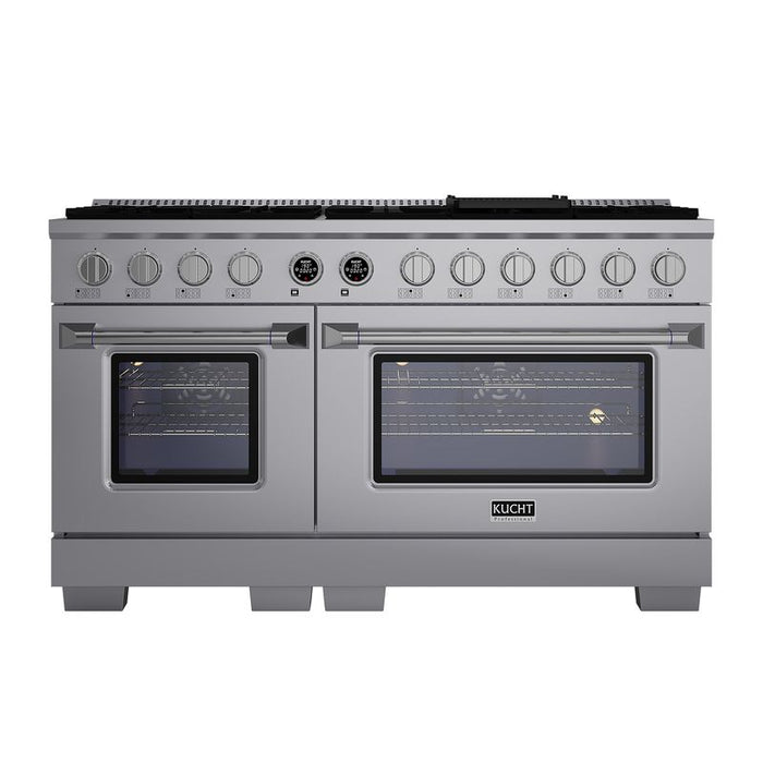 Kucht 60 Inch KX Series Gas Stainless Steel Door Dual Fuel Range with Digital Thermostat Main