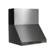 Kucht Gemstone 30 Inch 900 CFM Titanium Stainless Steel Wall Mounted Range Hood with LCD Display and Sensor Touch Controls Side