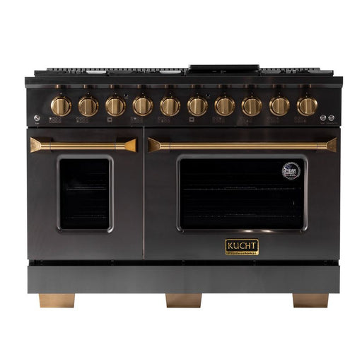 Kucht Gemstone 48 Inch Professional KED Series Gas Titanium Stainless Steel Dual Fuel Range Main