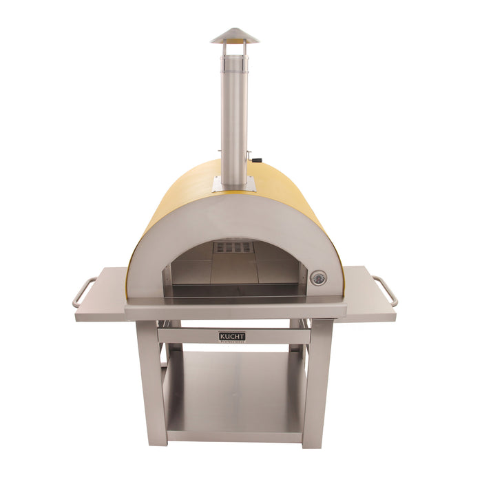 Kucht Venice Wood Fired Outdoor Pizza Oven in Yellow Front