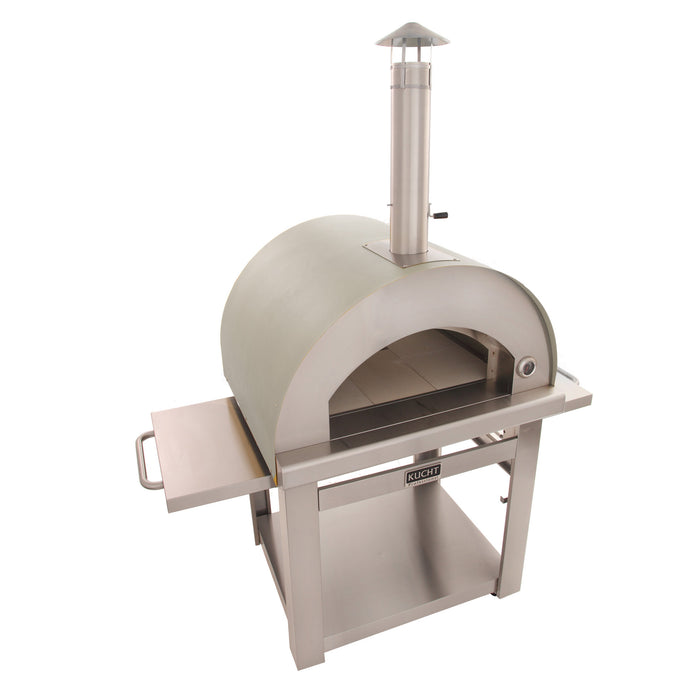 Kucht Venice Wood Fired Outdoor Pizza Oven in Stainless Steel Side