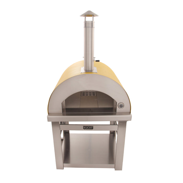 Kucht Venice Wood Fired Outdoor Pizza Oven in Yellow Front
