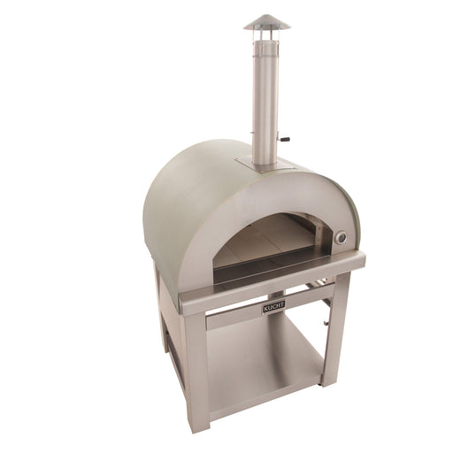 Kucht Venice Wood Fired Outdoor Pizza Oven in Stainless Steel Side
