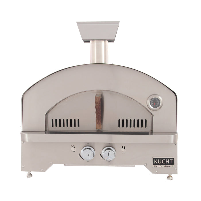 Kuct Napoli Portable Propane Gas Outdoor Pizza Oven in Stainless Steel Close