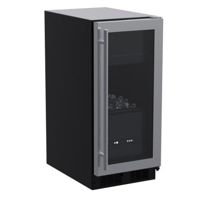 Marvel 15 Inch Classic Built In/Freestanding Clear Ice Stainless Steel Machine Glass Door