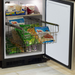 Marvel 24 Inch Classic Built In/Freestanding Freezer Solid Door Open