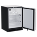 Marvel 24 Inch Classic Built In/Freestanding Freezer Solid Door Open