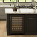 Marvel 24 Inch Classic Single Zone Built In/Freestanding Panel Ready Wine Refrigerator with Display Rack Installed